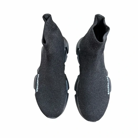 Balenciaga Speed Sneaker “Glitter Black” – Women’s Size 38 (US 8) - Picture 5 of 12